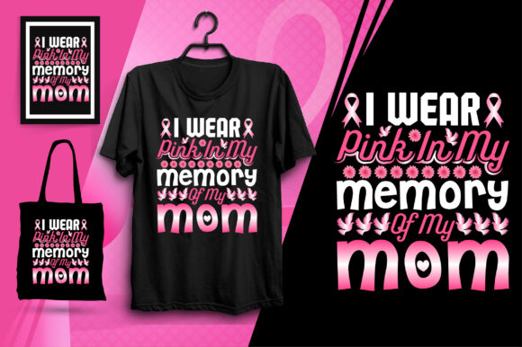 Empowerment in Pixels: The Mom Breast Cancer T-Shirt Graphic