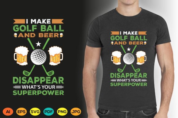Golf T-shirt Design Graphic Golf Ball: A Modern Asset for Creators