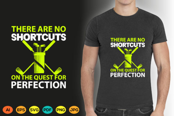 Golf T-shirt Design No Shortcuts/Graphic: A Designer's Playbook