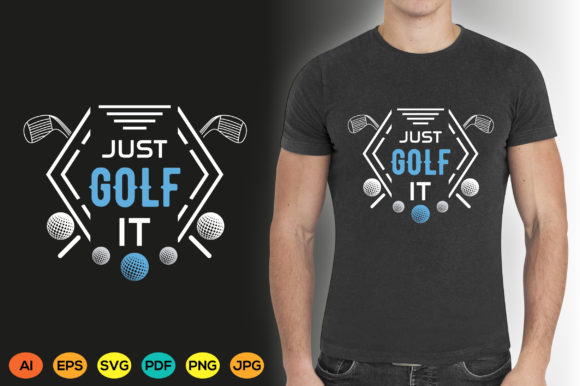Just Golf It: A Graphic Tee Design for the Modern Golfer