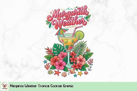 Margarita Weather: A Tropical Graphic for Vibrant Designs