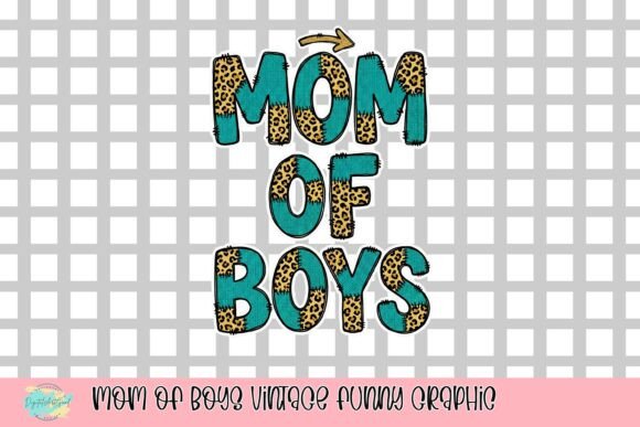 Mom of Boys Vintage Funny Graphic: A Designer's Deep Dive