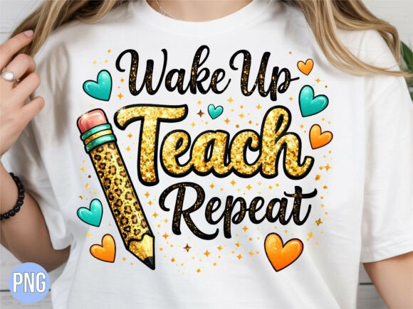 Wake Up Teach Repeat Teacher Graphic PNG: A Designer's Practical Guide