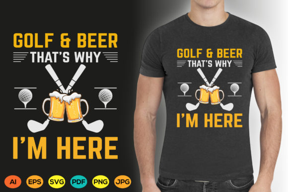 Your Weekend Golf Vibe: The Golf T-shirt Design Graphic Golf /Beer